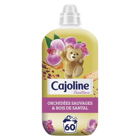 Cajoline assouplisant créations orchidées sauvages & bois de santal 60 lavages 1.38l