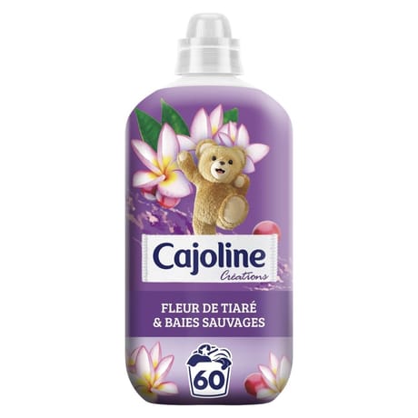 Cajoline assouplissant créations fleur de tiaré & baies sauvages 60 lavages 1.38l