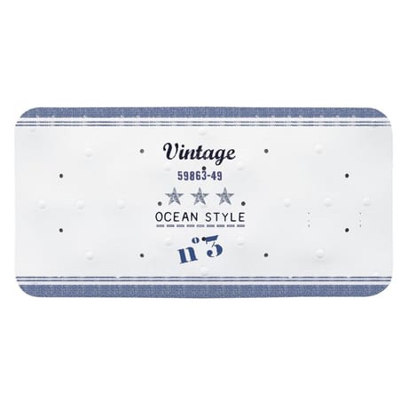 Tapis de baignoire imprime vinyle 35x73cm decors assortis