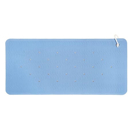 Tapis fond de baignoire uni caoutchouc 40x70cm coloris uni