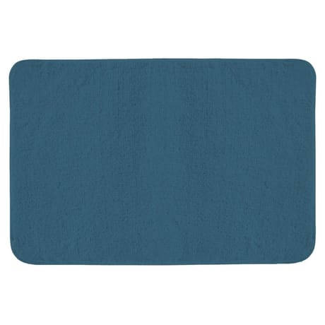 Tapis microfibres uni 45x75 bleu lagon