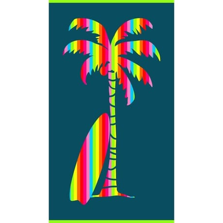 Drap de plage velours jacquard 90x160cm 400g/m palmtak