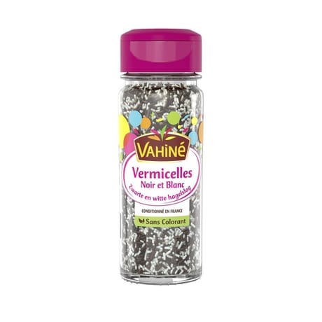 Vahiné vermicelles noir et blanc 65g