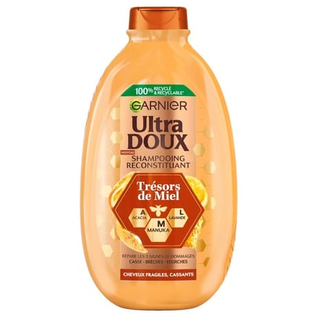 Garnier ultra doux trésors de miel shampoing reconstituant 600 ml