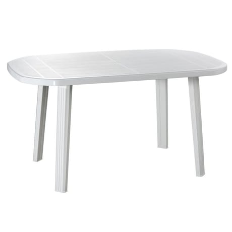 Table salomone 135 cm coloris blanc