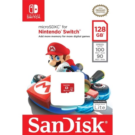 Sandisk carte mémoire sandisk microsdxc pour nintendo switch 128gb SDSQXAO-128G-GNCZN