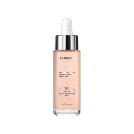 L'oréal paris accord parfait nude sérum teinté repulpant 1-2 rosy light 30ml