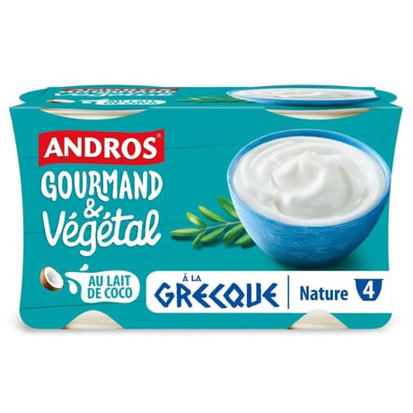 Andros grec végétal nature 4x125g