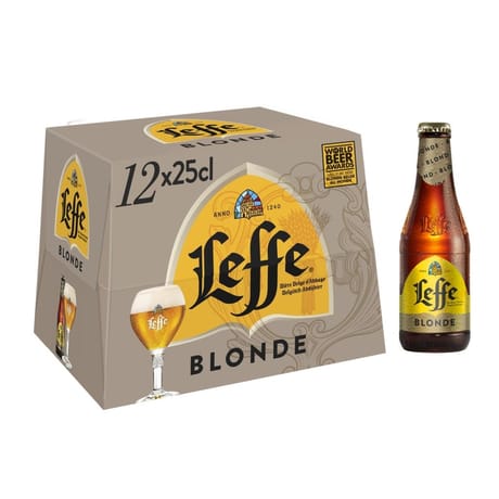 Leffe blonde pack 12x25cl 6.6%vol