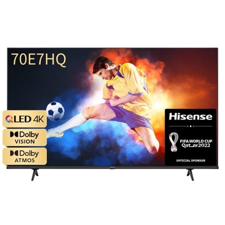 Hisense téléviseur smart tv 4k qled 177cm 70'' 70E7HQ