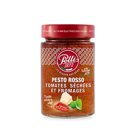 Polli Sauce pesto rosso tomates séchées et fromages 190g