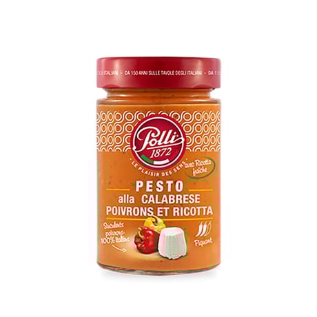 Polli Sauce pesto à la calabrese poivrons et ricotta 190g