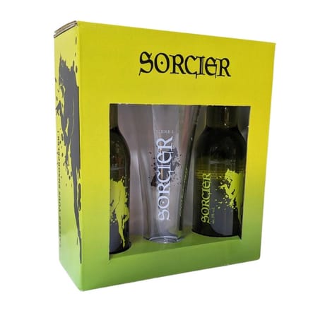 Coffret 2 bières du sorcier verte 5% Vol. + 1 verre