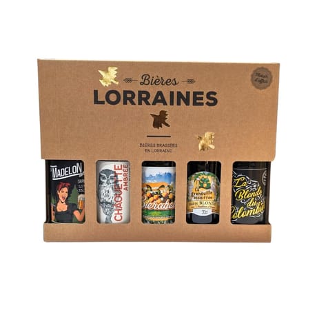 Coffret 5 bieres de lorraine 5x33cl 3.6%vol