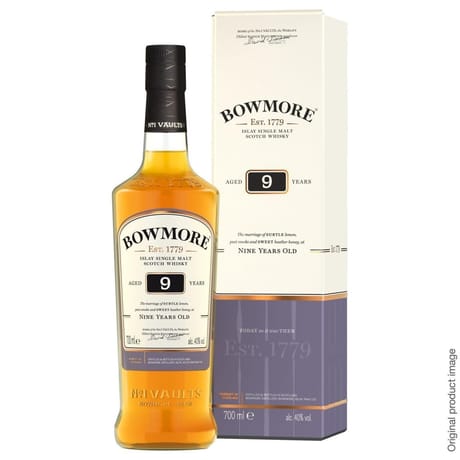 Bowmore single malt whisky 9 ans 70cl 40%vol + etui