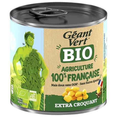 Géant vert mais bio extra croquant 285g