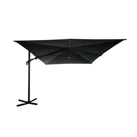 Parasol rect. Excentre 4x3 - acier / polyester 200g/ 360°
