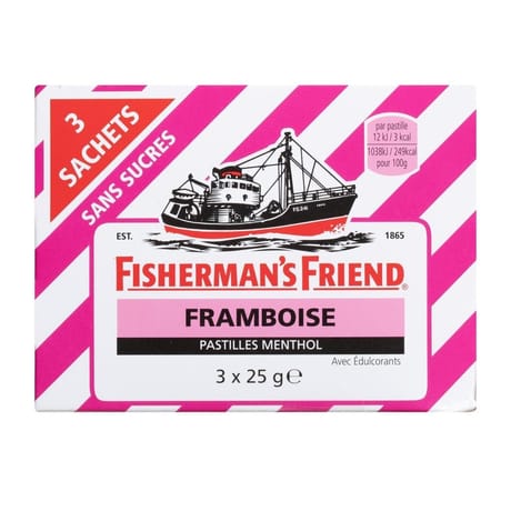 Fisherman's friends framboise sans sucres x3 75g