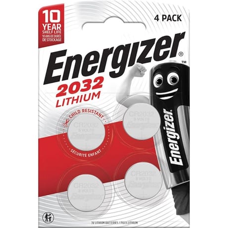 Energizer 4 piles appareil éléctronique CR2032