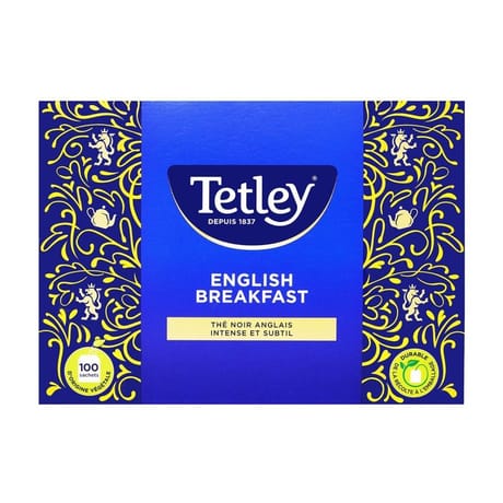 Tetley thé anglais 100 sachets 200g