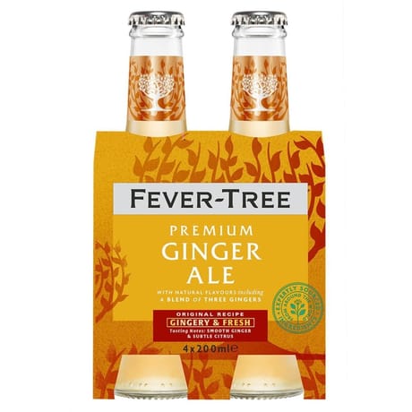 Fever tree ginger ale 4x20cl