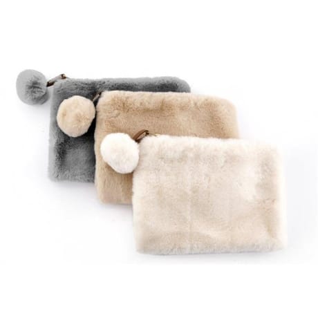 Trousse à maquillage faux fourrure assortiment