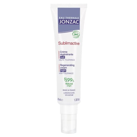 Eau thermale jonzac crème régénérante nuit bio 40ml
