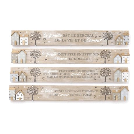 Plaque citation famille 80x10cm
