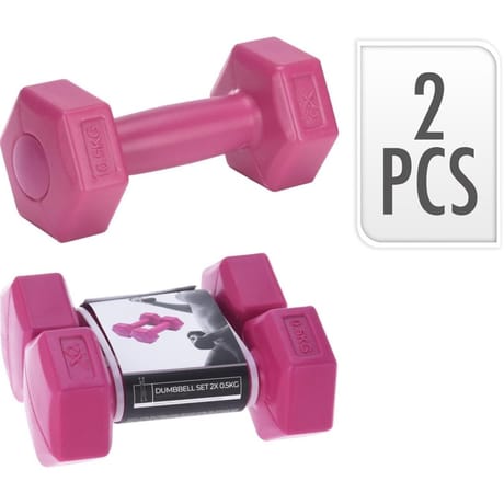 Haltère rose 2x500gr