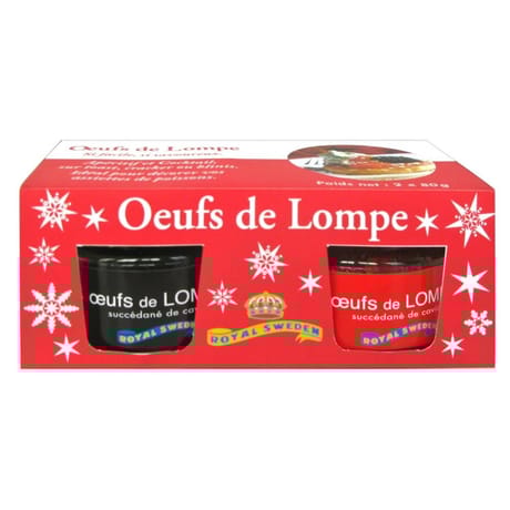 Royal sweden oeufs de lompe noir et rouge 2 x 80g - 160g