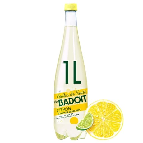 Badoit bulles de fruits citron touche de citron vert 1l