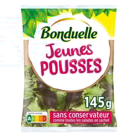Bonduelle salade jeunes pousses sachet 145g