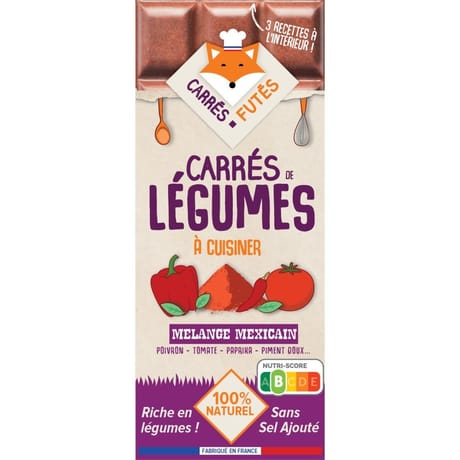Carrés futés carrés de légumes à cuisiner mélange mexicain 65g