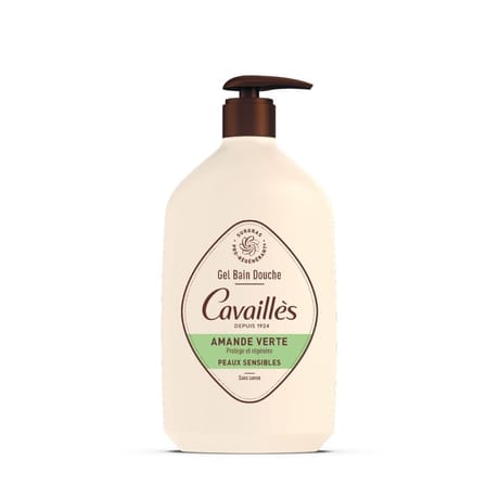 Roge cavaillès gel bain douche amande verte peaux sensibles 1 litre