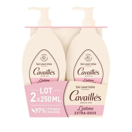 Roge Cavailles soin naturel toilette intime extra-doux 2x 250 ml