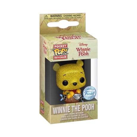 Porte cles funko pocket pop! winnie the pooh (diamond glitter)