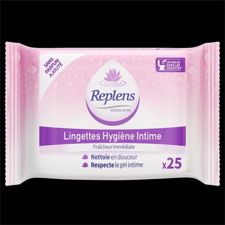 Replens lingette hygiene intime x25