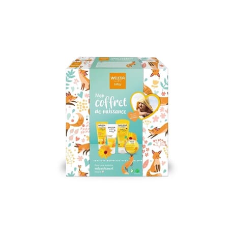 Weleda coffret bébé 4 produits + cape de bain 2024 x1
