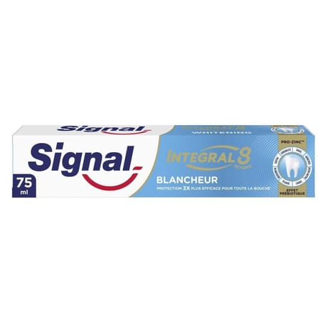Signal integral 8 dentifrice blancheur prebiotique 75ml