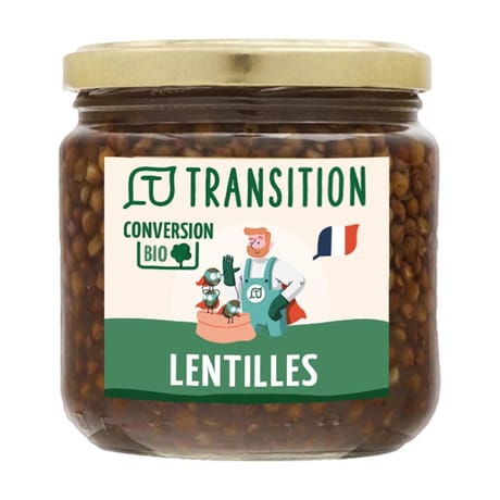Transition lentilles conversion bio 410g