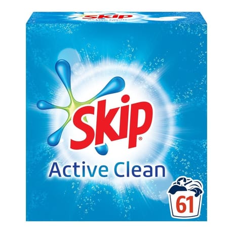 Skip poudre active clean 61 mesures 4.27kg