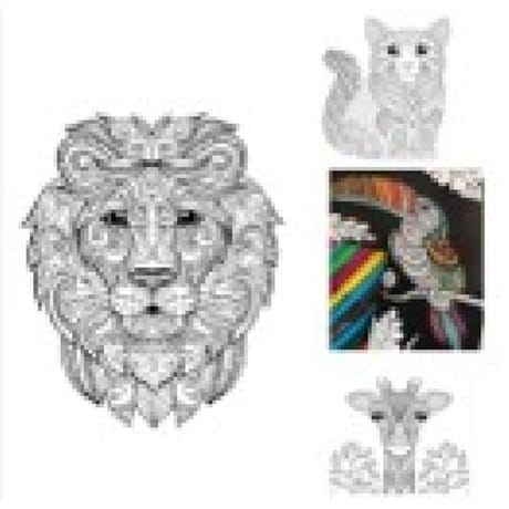 Coloriage en velours animaux