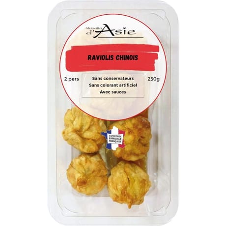 Raviolis chinois avec sauces 250g