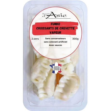 Funko croissants de crevette vapeur avec sauces 300g