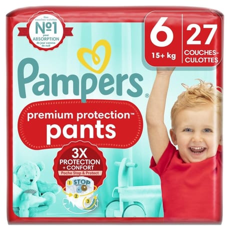 Pampers premium protection couche culottes  taille 6 x27
