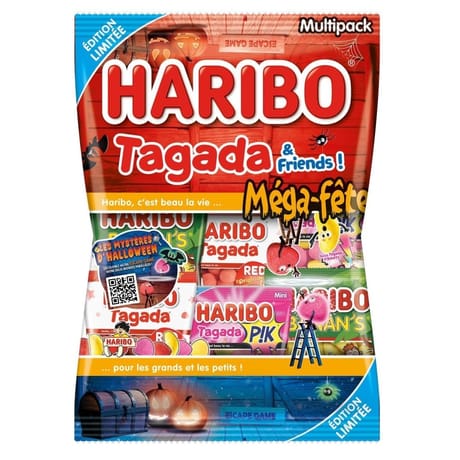 Haribo mégafête tagada et friends halloween 660g