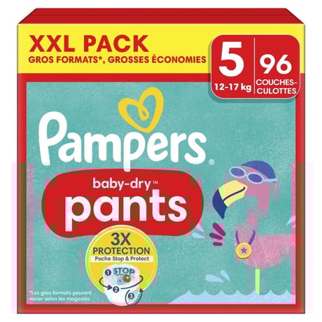 Pampers baby dry pants couches culottes giga t5 x96