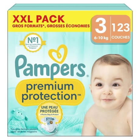 Pampers premium protection couches giga x123