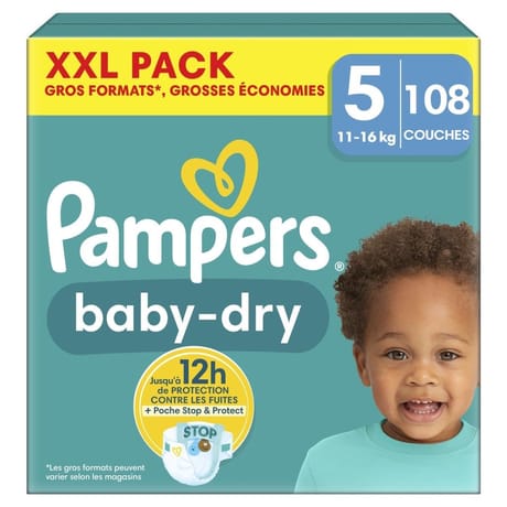 Pampers baby dry couches xxl t5 x108