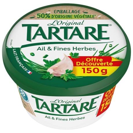 Tartare ail et fines herbes pot 150g offre découverte